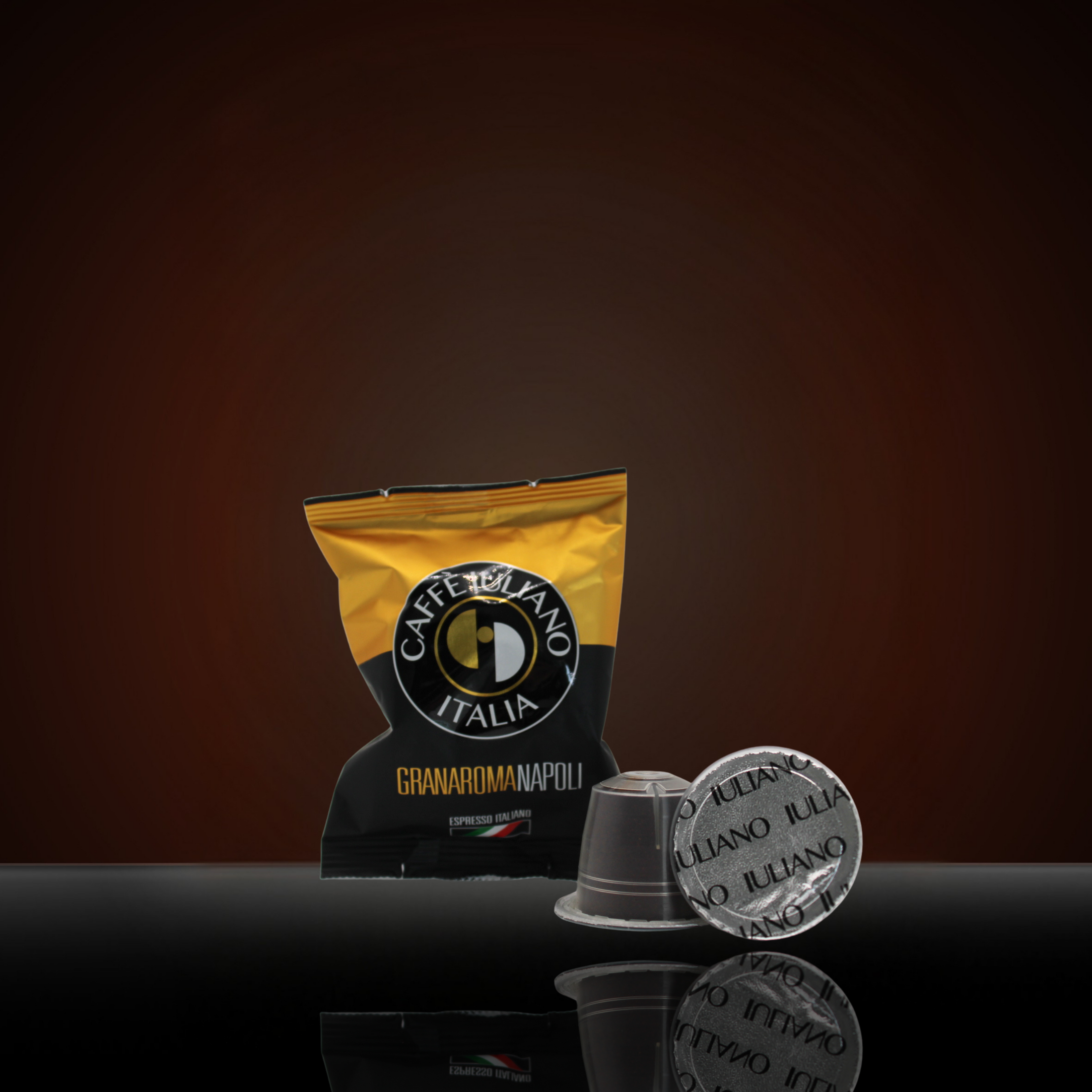Caffè Iuliano  OMAGGIO 100 Bicchierini +  miscela Gran Aroma, 100 Capsule di Caffè, Compatibili con Macchine Nespresso®*