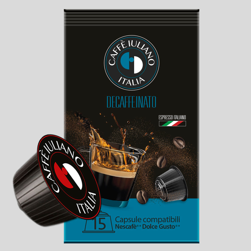 Sacchetto 15 CAPSULE COMPATIBILI NESCAFE' DOLCEGUSTO®* miscela DECAFFEINATO