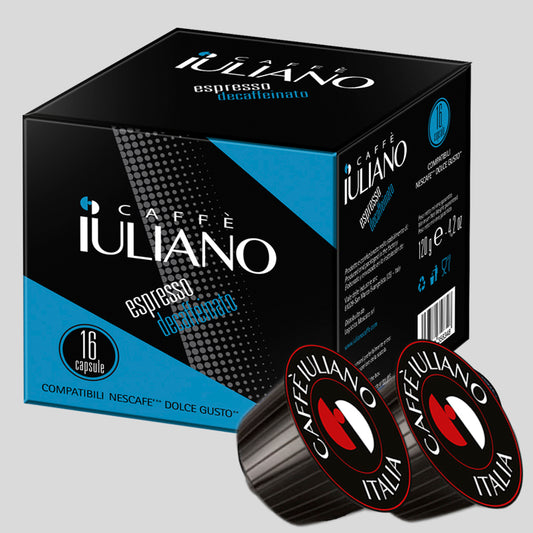 COFANETTO 16 CAPSULE COMPATIBILI NESCAFE' DOLCEGUSTO®* miscela DECAFFEINATO