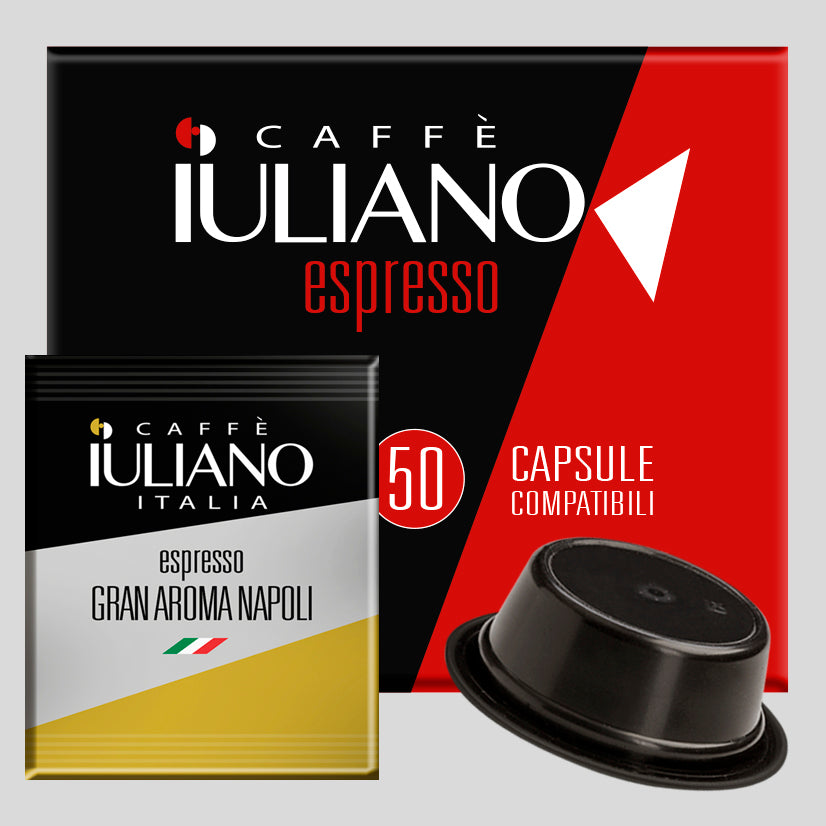 Capsule compatibili LAVAZZA A MODO MIO®* miscela Gran Aroma BOX 50