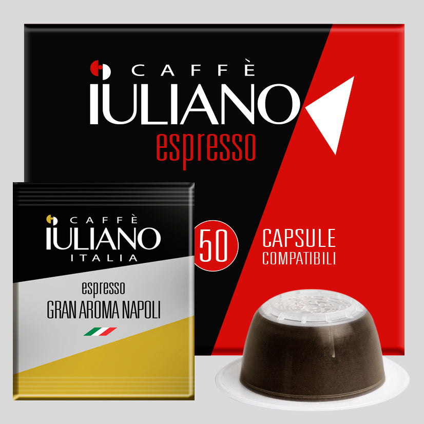 Capsule compatibili BIALETTI®* miscela Gran Aroma BOX 50