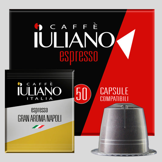 Capsule compatibili NESPRESSO®* miscela Gran aroma BOX 50