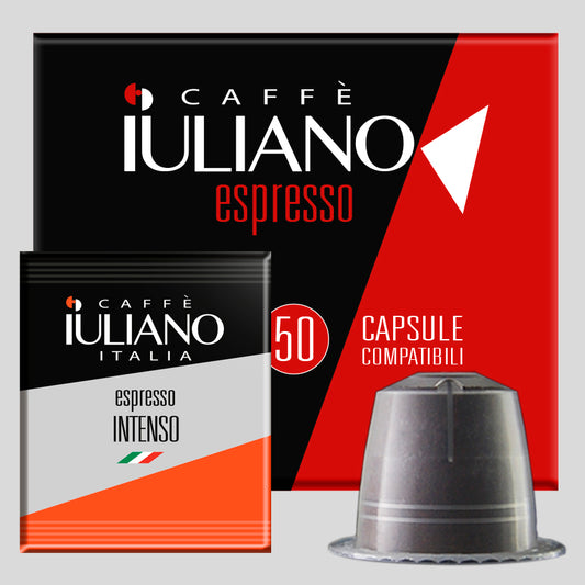Capsule compatibili NESPRESSO®* miscela Intenso BOX 50