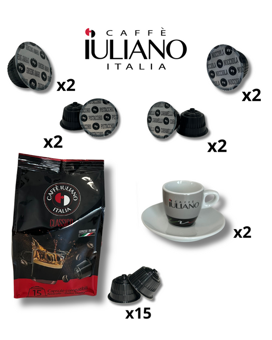 Confezione idea regalo Caffè Iuliano - Dolcegusto***