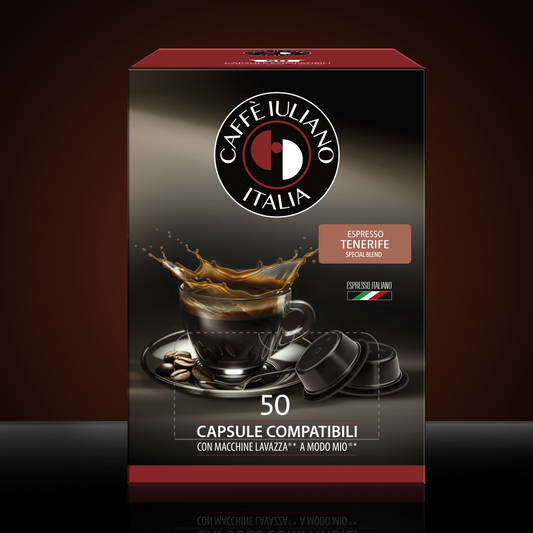 Capsule compatibili LAVAZZA A MODO MIO®* miscela Tenerife NEW BOX 50