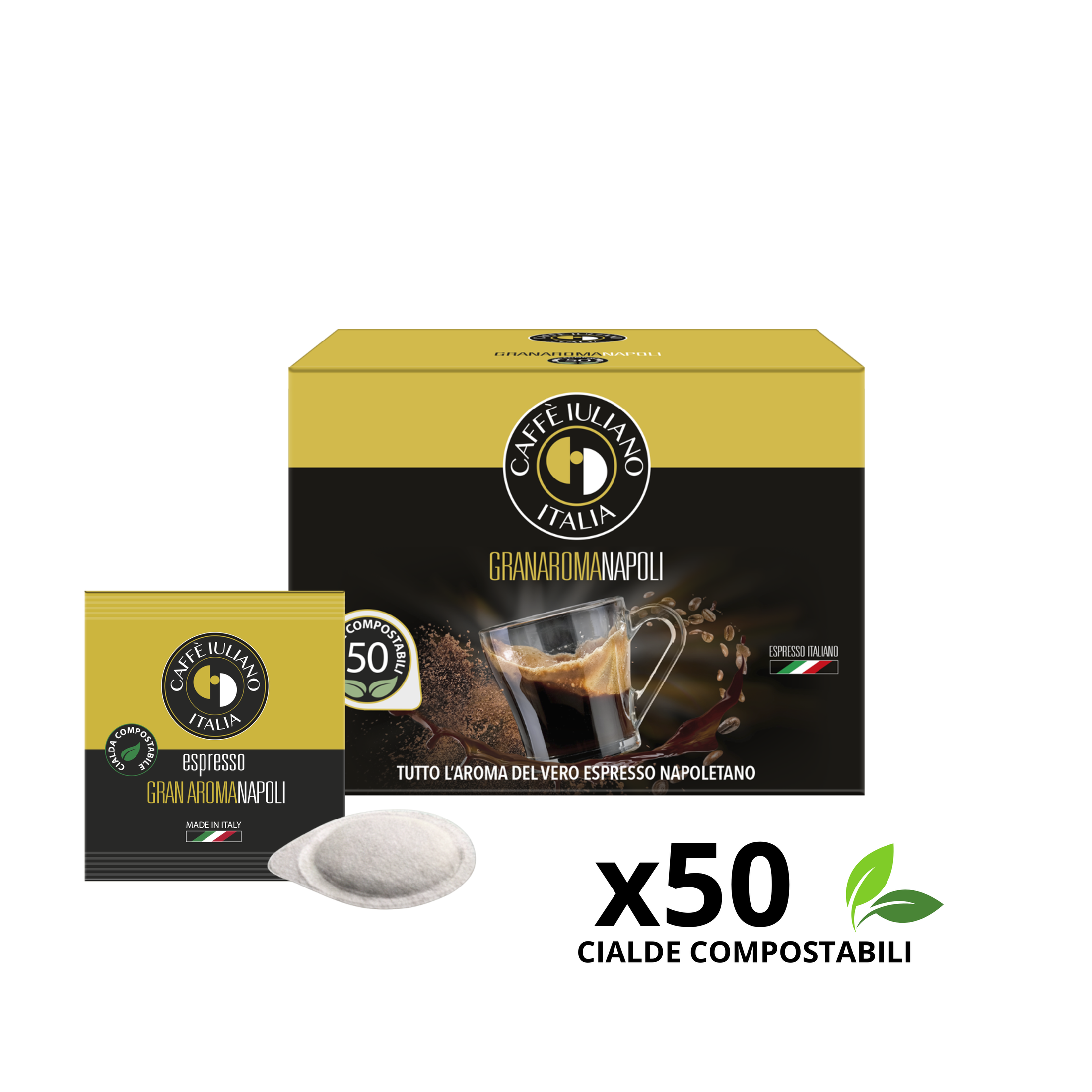 Cialde BOX 50 Caffè Iuliano miscela Gran aroma