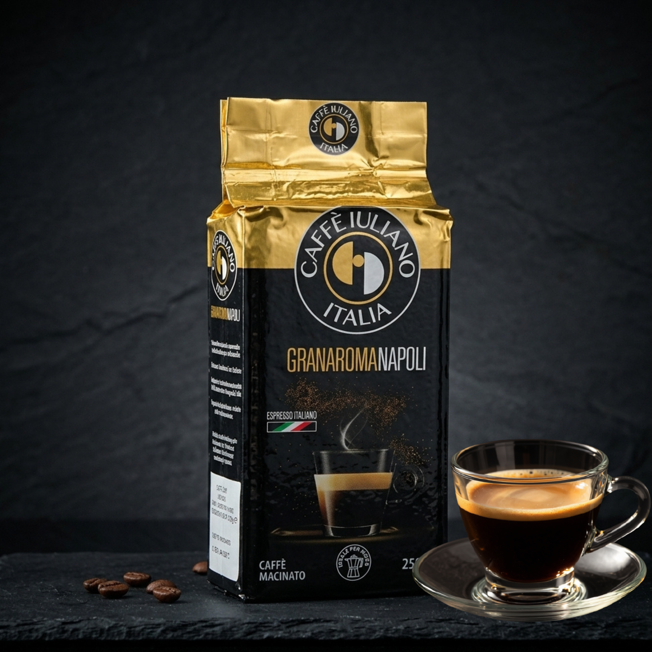 NUOVO FORMATO Caffè macinato 250g miscela Gran aroma