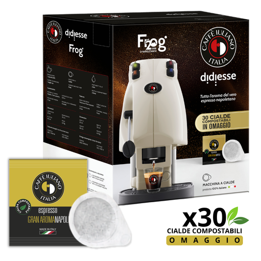 Macchina da Caffè a Cialde Didiesse Frog – Caffè Iuliano Edition (+ 30 Cialde Compostabili in OMAGGIO)