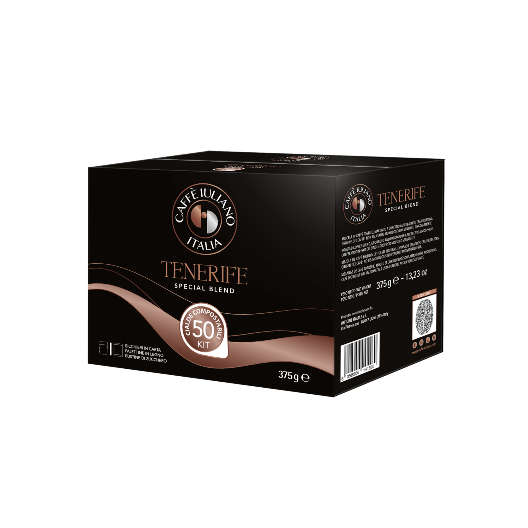 Cialde BOX 50 + KIT 50* Caffè Iuliano miscela Tenerife