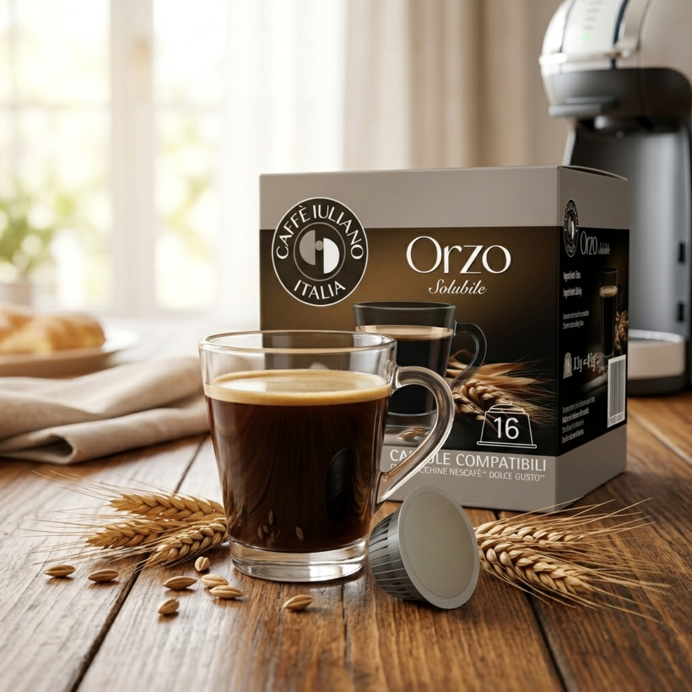 Capsule Orzo Solubile Compatibili Dolce Gusto® - Caffè Iuliano (16 Capsule)