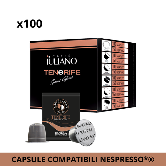 Capsule compatibili NESPRESSO®* miscela Tenerife BOX 100