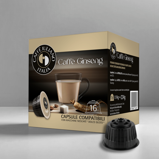 Capsule Caffè Ginseng Classico Compatibili Dolce Gusto® - Caffè Iuliano (16 Capsule)