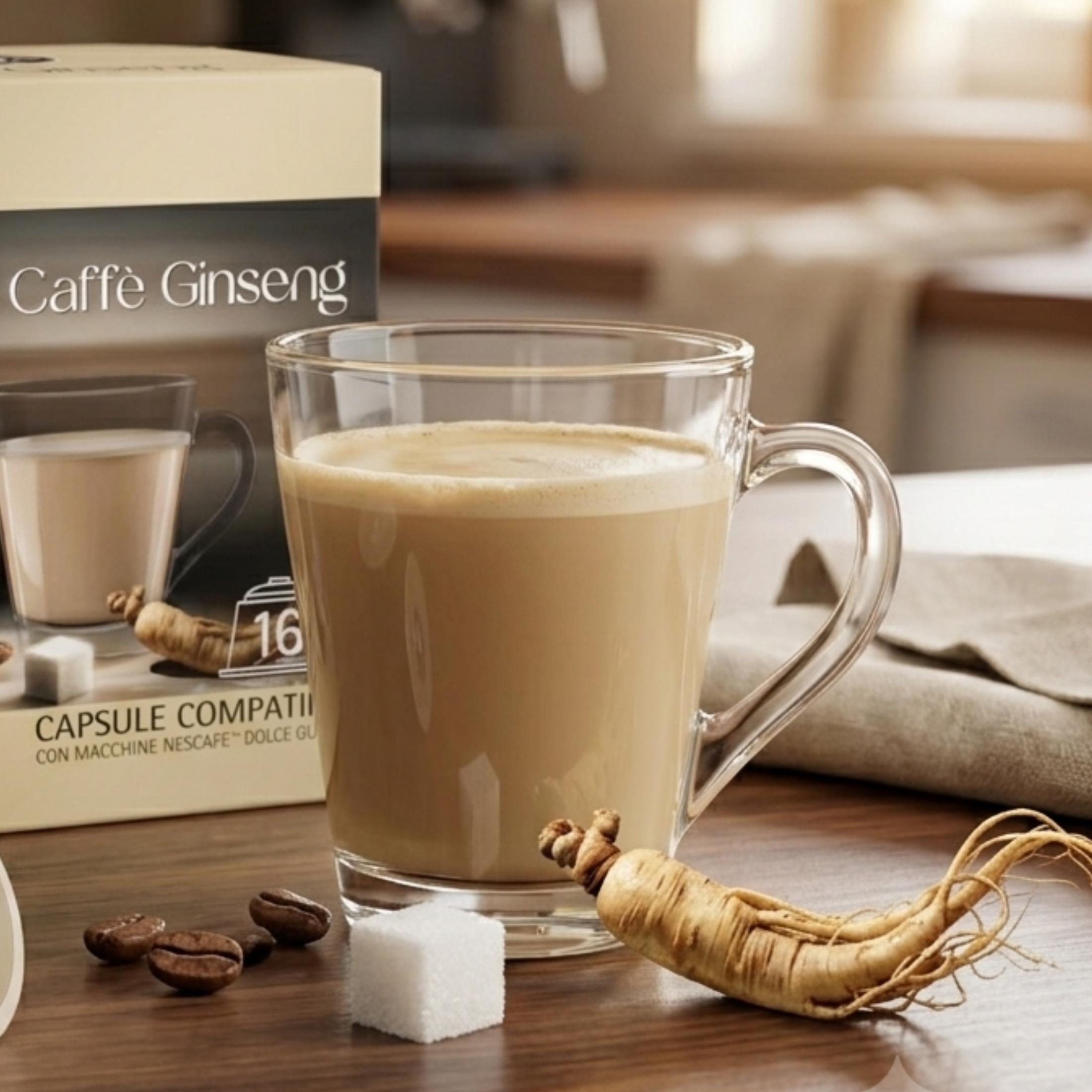 Capsule Caffè Ginseng Classico Compatibili Dolce Gusto® - Caffè Iuliano (16 Capsule)
