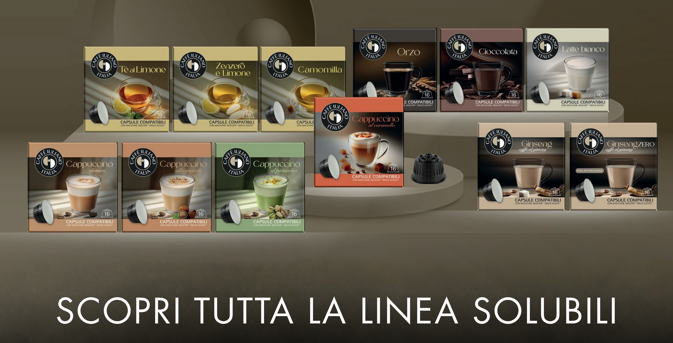Capsule Tè Zenzero e Limone Compatibili Dolce Gusto® - Caffè Iuliano (16 Capsule)