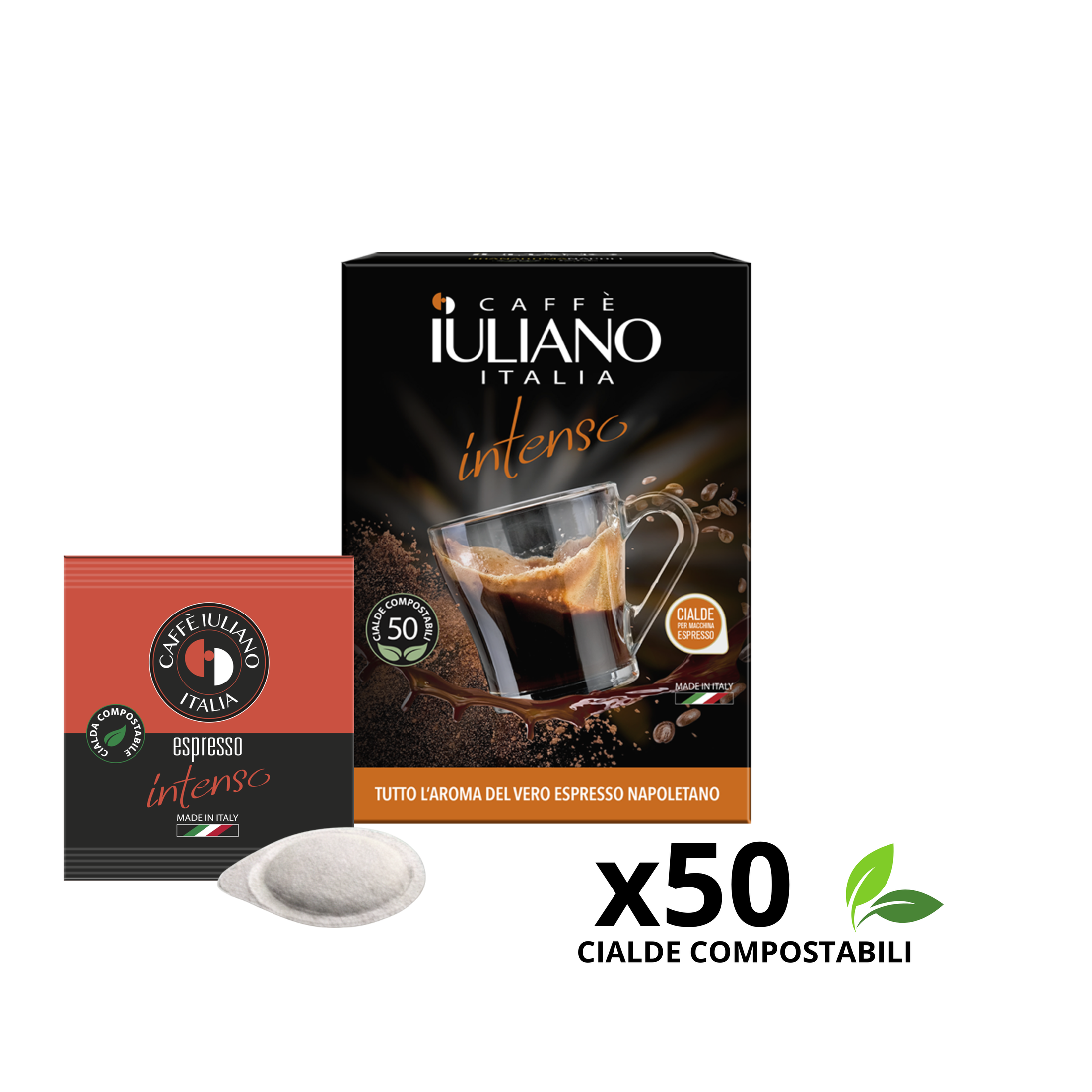 Cialde BOX 50 Caffè Iuliano miscela Intenso