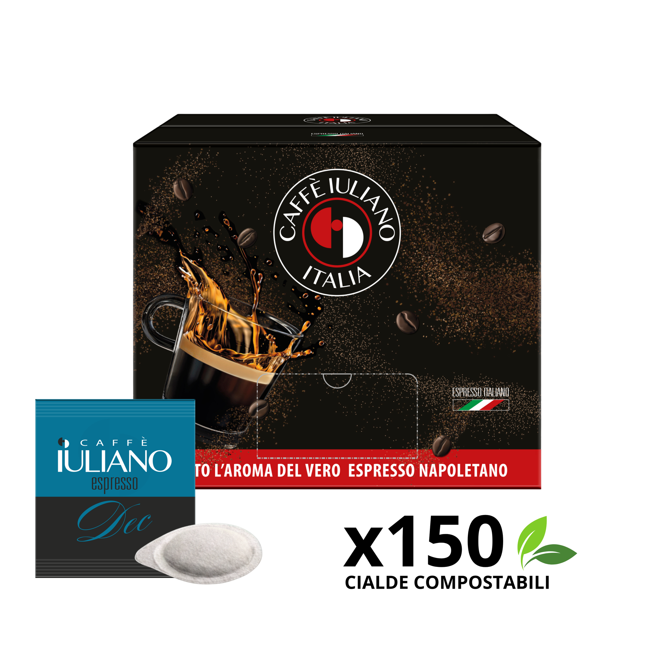 Cialde BOX 150 Caffè Iuliano miscela Decaffeinato
