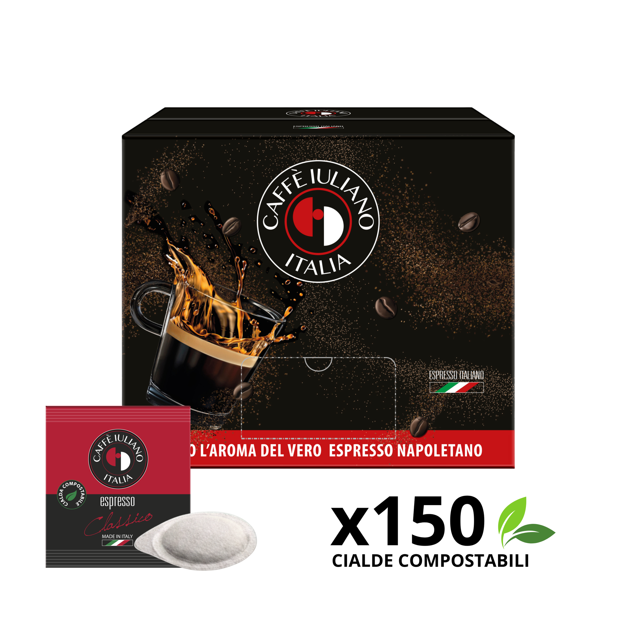 Cialde BOX 150 Caffè Iuliano miscela Classico