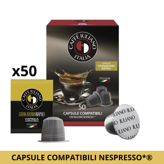 Capsule compatibili NESPRESSO®* miscela Gran aroma BOX 50