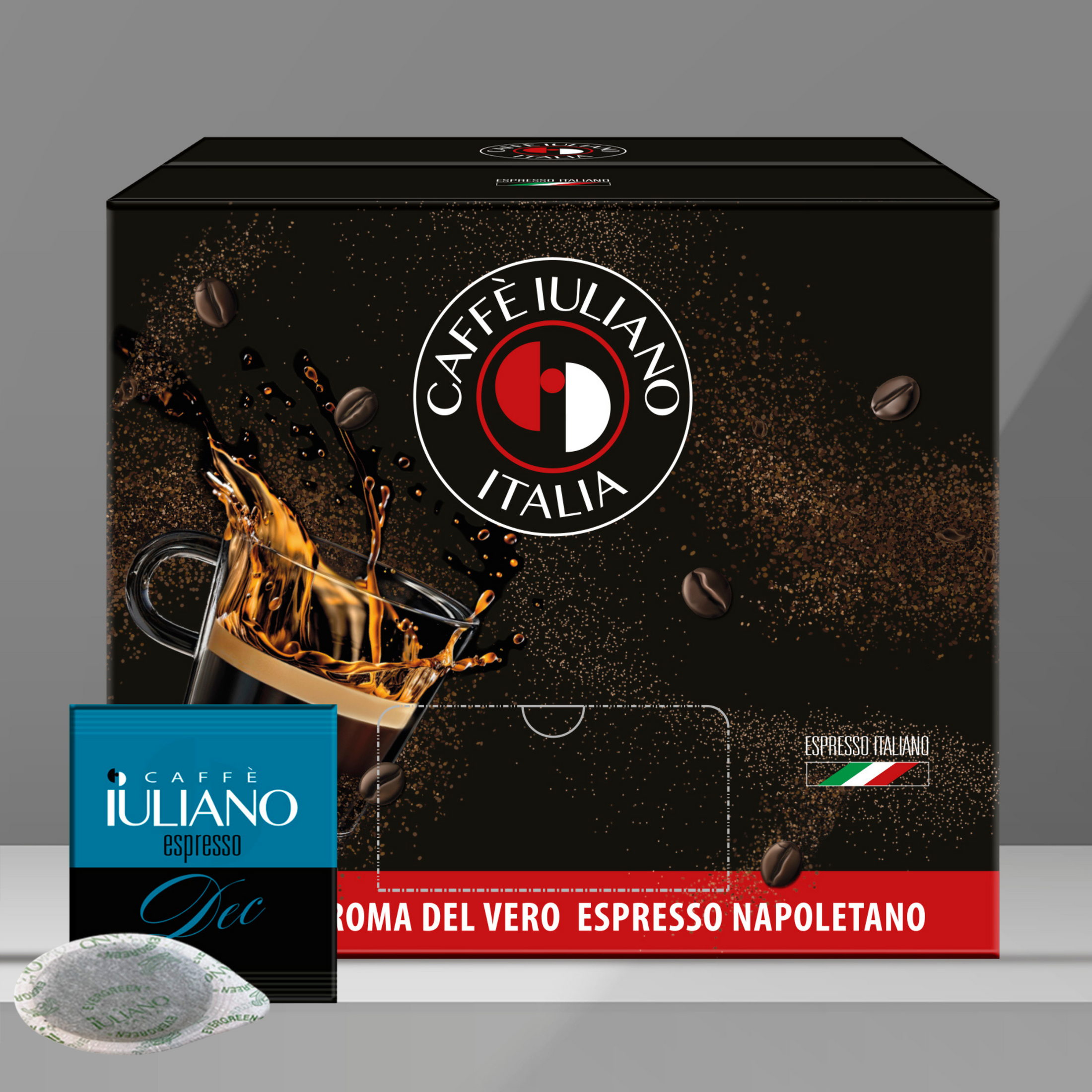 Cialde BOX 120 Caffè Iuliano miscela Decaffeinato