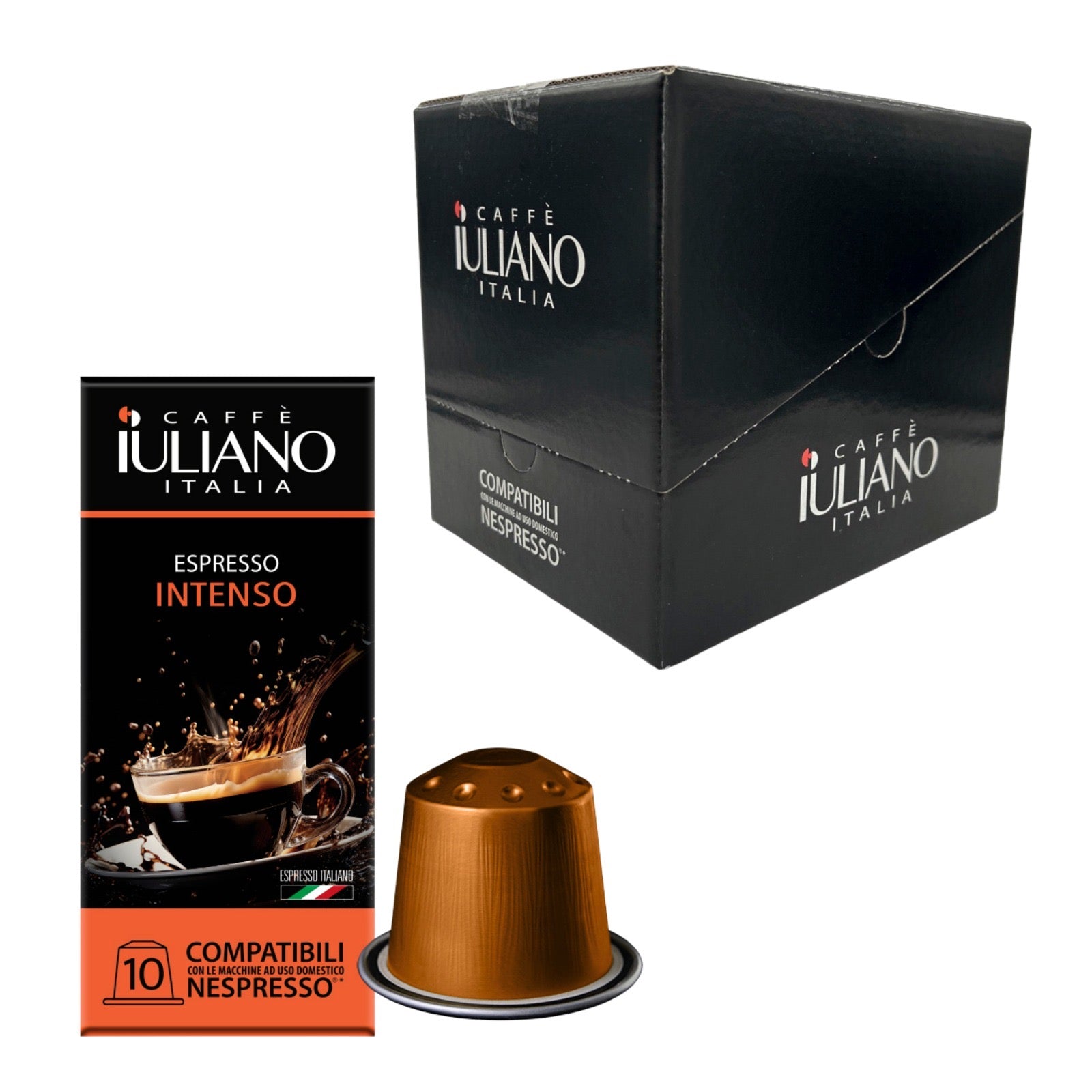 Capsule compatibili NESPRESSO®* miscela Intenso MASTER 10