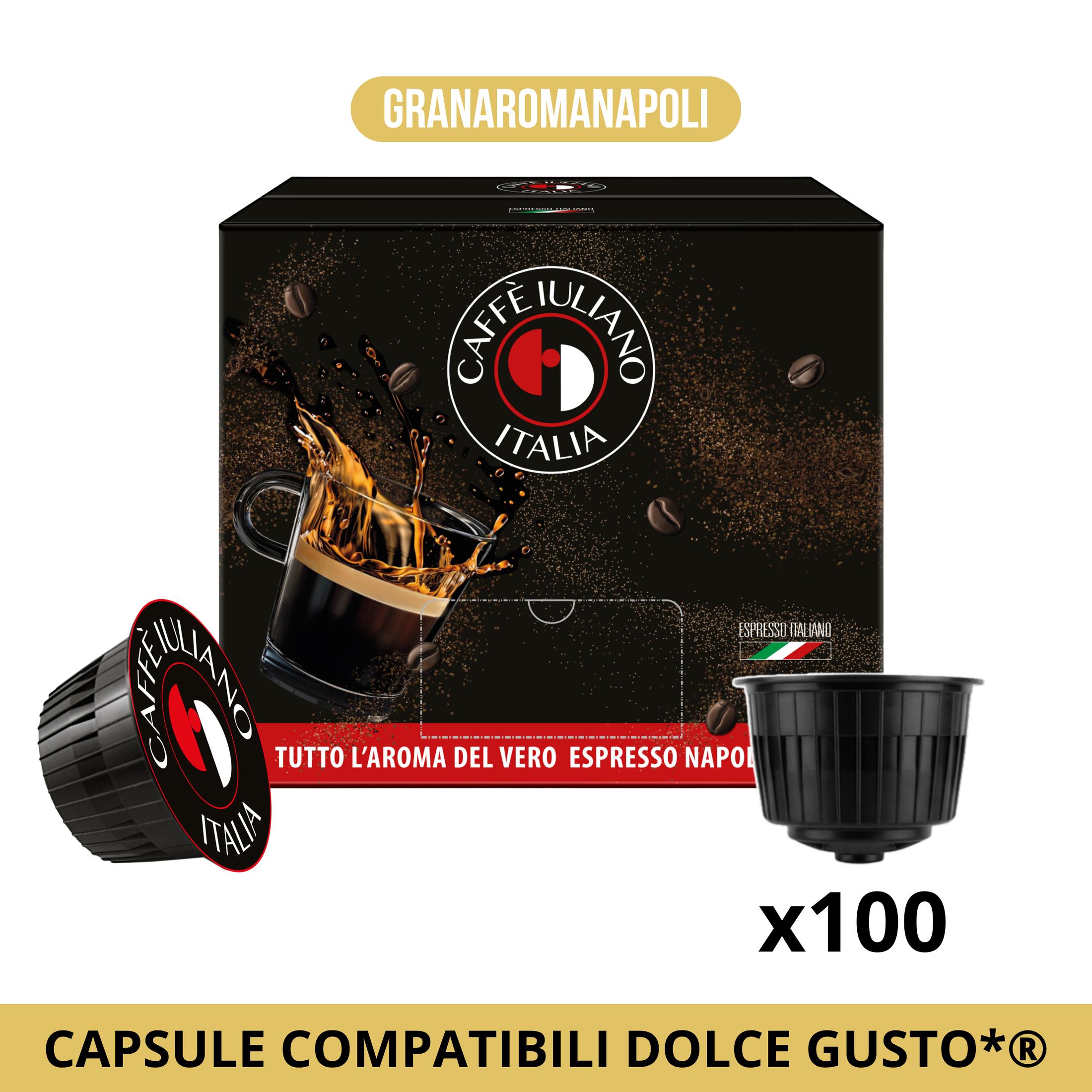 Capsule compatibili NESCAFÉ DOLCEGUSTO®* miscela Gran aroma BOX 100