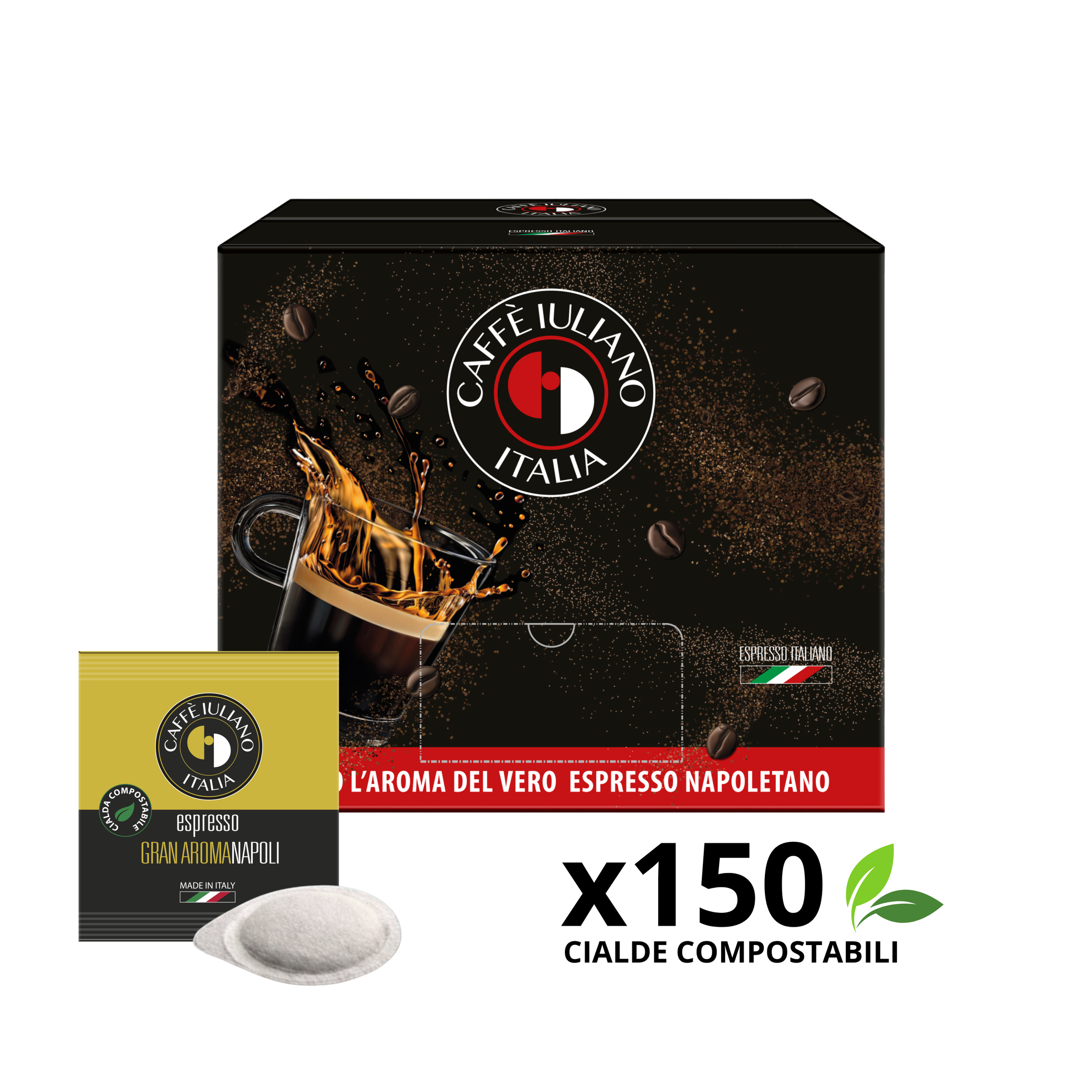 Cialde BOX 150 Caffè Iuliano miscela Gran Aroma