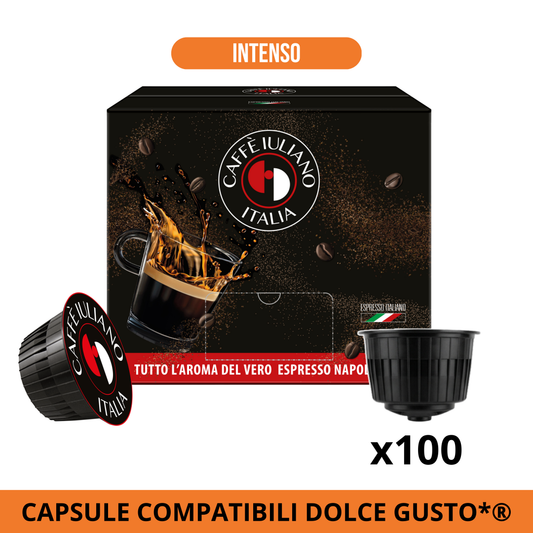 Capsule compatibili NESCAFÉ DOLCEGUSTO®* miscela Intenso BOX 100
